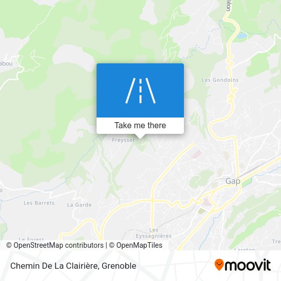 Chemin De La Clairière map