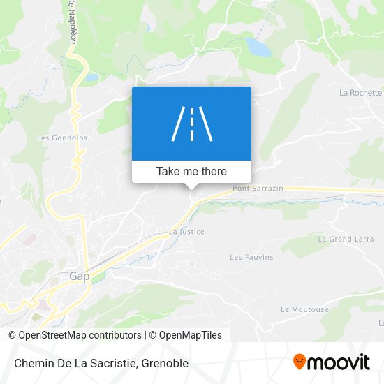 Chemin De La Sacristie map