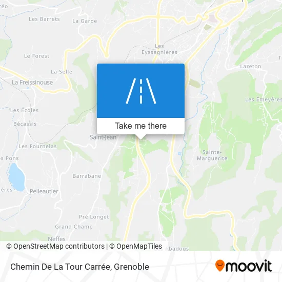 Chemin De La Tour Carrée map