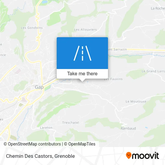Chemin Des Castors map