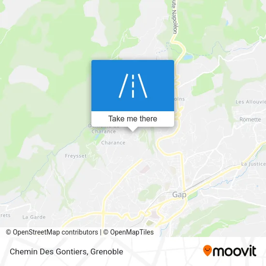 Chemin Des Gontiers map