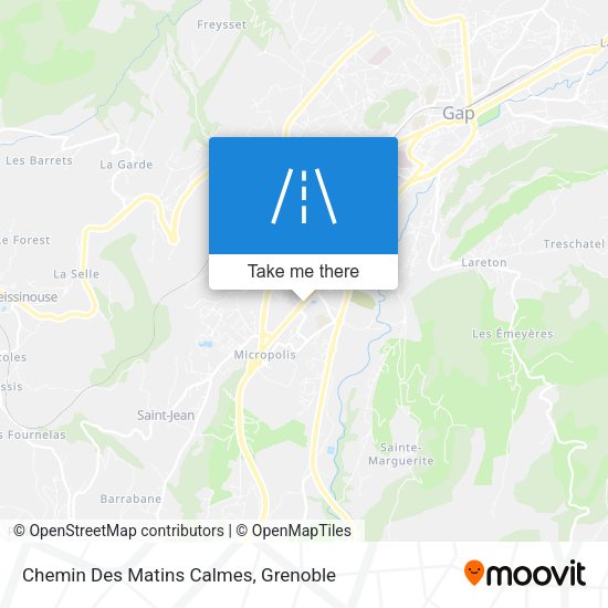 Chemin Des Matins Calmes map