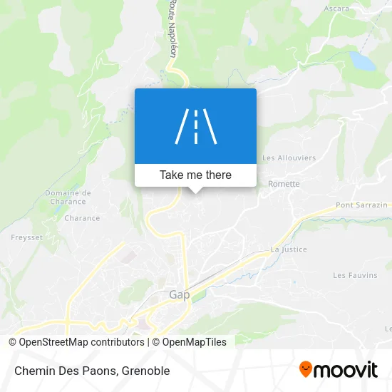 Chemin Des Paons map