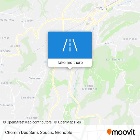 Chemin Des Sans Soucis map