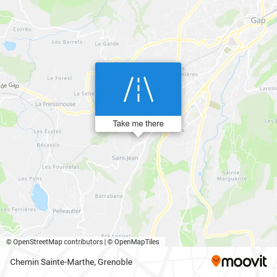 Chemin Sainte-Marthe map