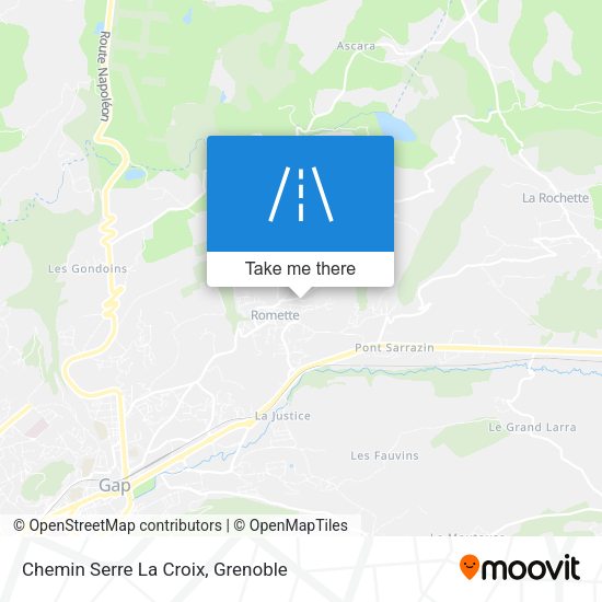 Chemin Serre La Croix map
