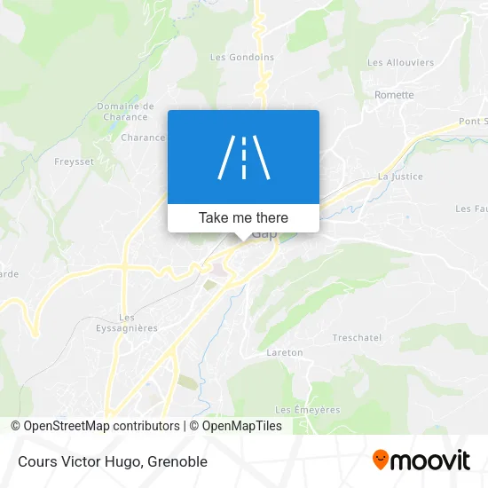 Cours Victor Hugo map
