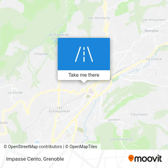 Impasse Cento map