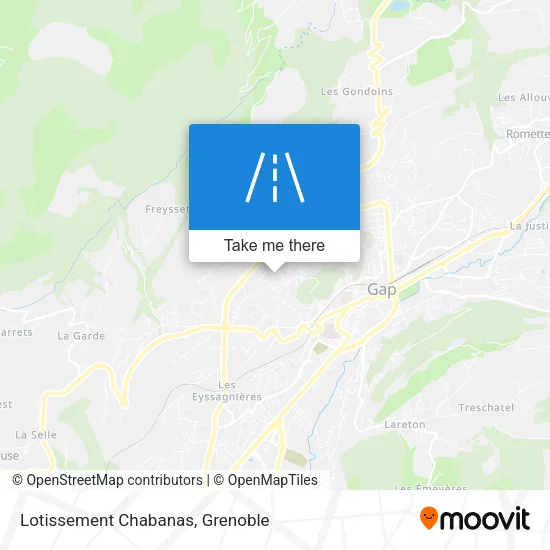 Lotissement Chabanas map