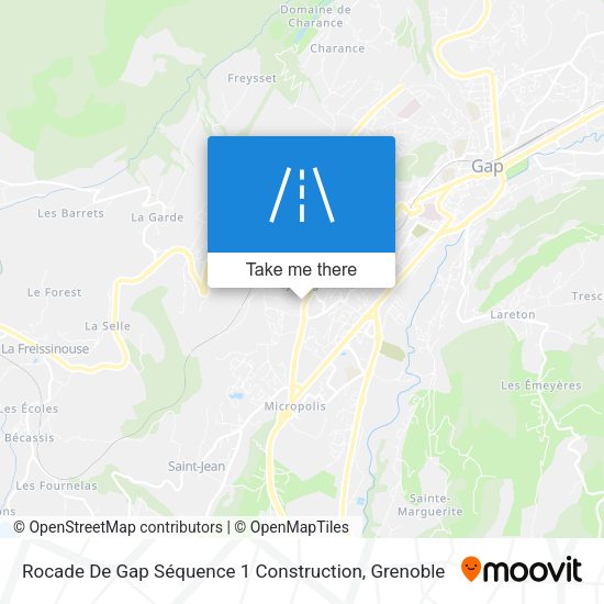 Rocade De Gap Séquence 1 Construction map