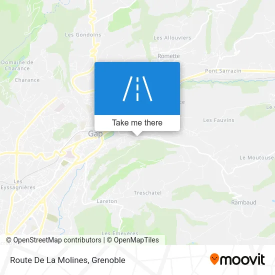 Route De La Molines map