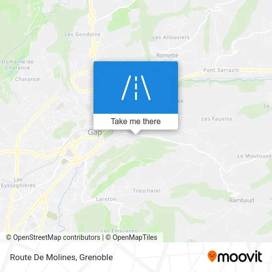 Route De Molines map