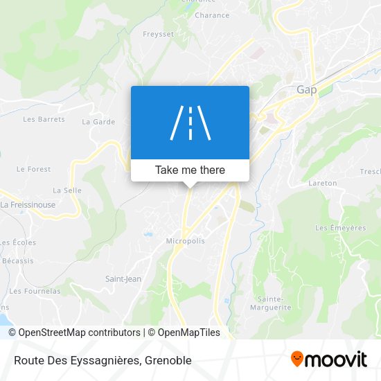 Route Des Eyssagnières map