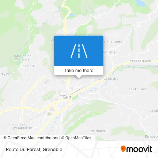 Route Du Forest map