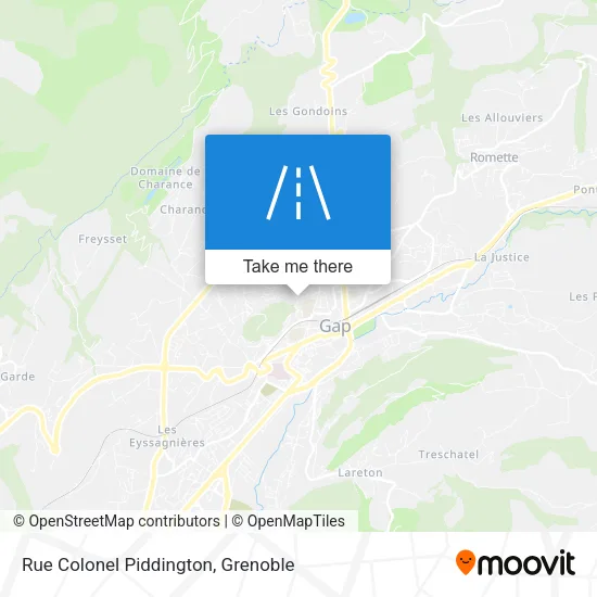 Rue Colonel Piddington map