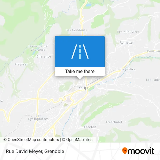 Rue David Meyer map