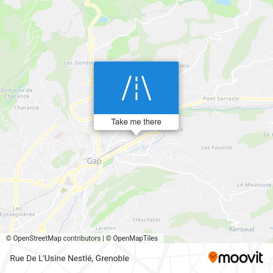 Rue De L'Usine Nestlé map