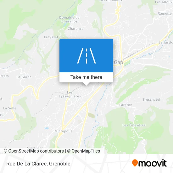 Rue De La Clarée map