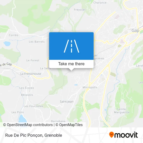 Rue De Pic Ponçon map
