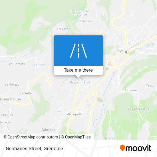 Rue Des Gentianes map