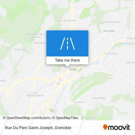 Rue Du Parc Saint-Joseph map
