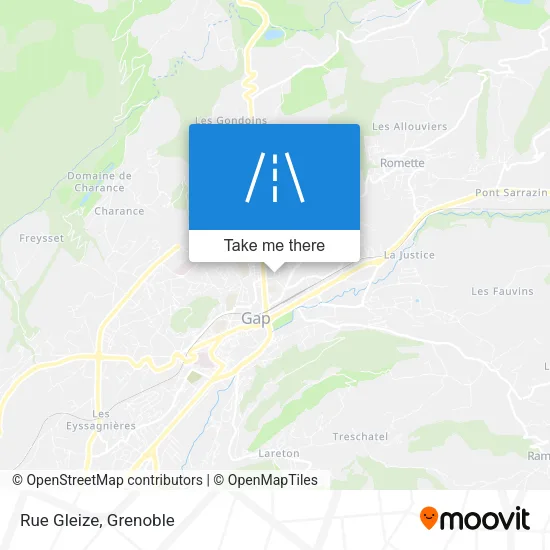 Rue Gleize map
