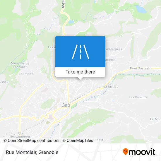 Rue Montclair map