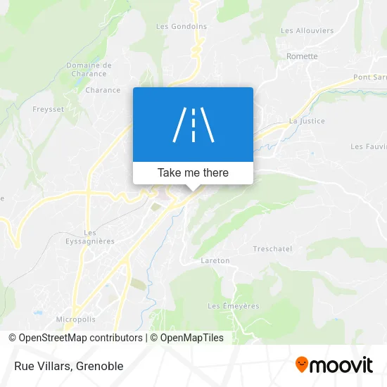 Rue Villars map
