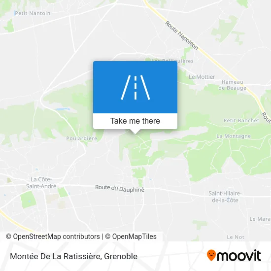 Montée De La Ratissière map