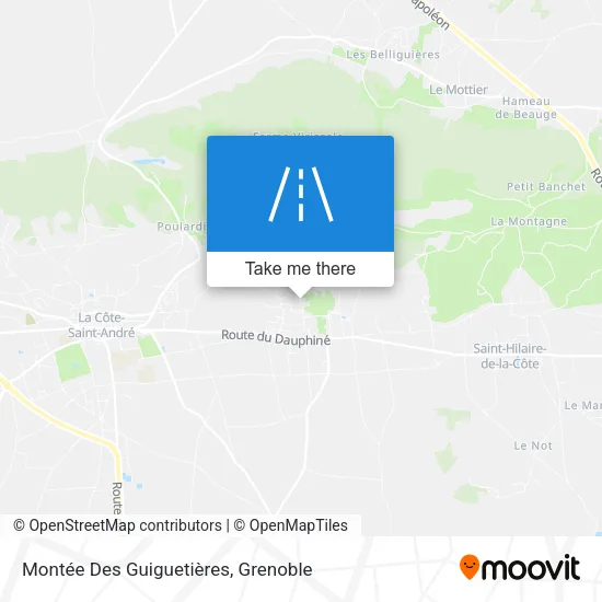 Montée Des Guiguetières map