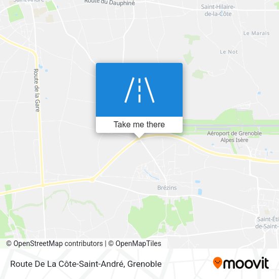 Route De La Côte-Saint-André map