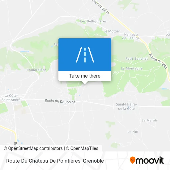 Route Du Château De Pointières map