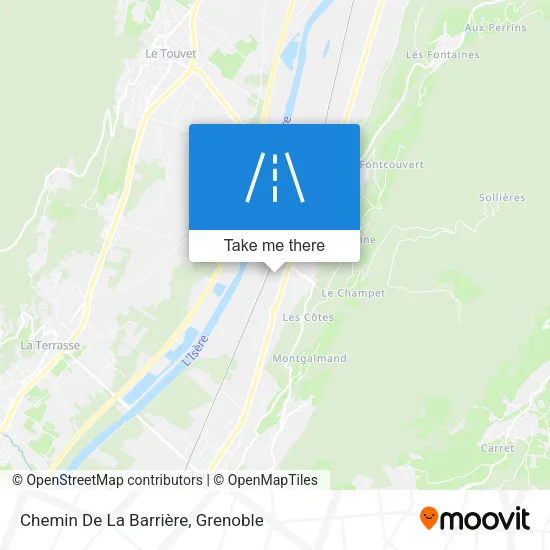 Chemin De La Barrière map