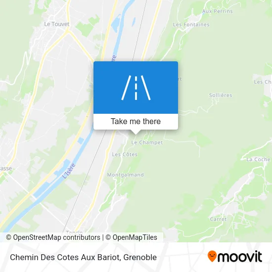 Chemin Des Cotes Aux Bariot map