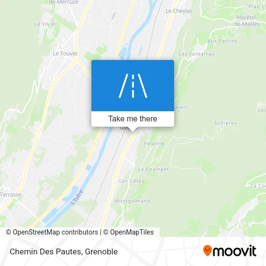 Chemin Des Pautes map