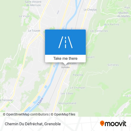 Chemin Du Défréchat map