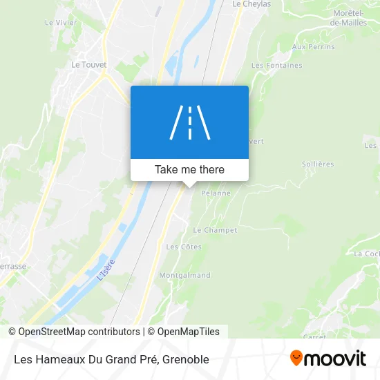 Les Hameaux Du Grand Pré map