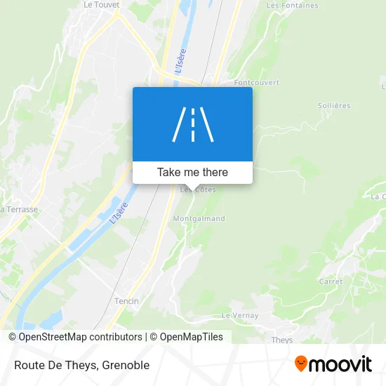 Route De Theys map