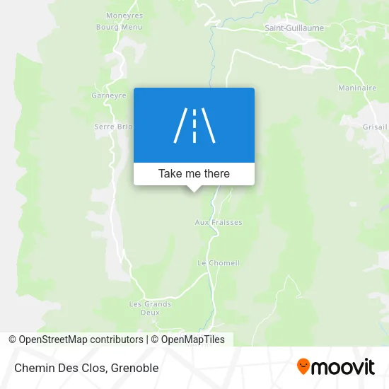 Chemin Des Clos map