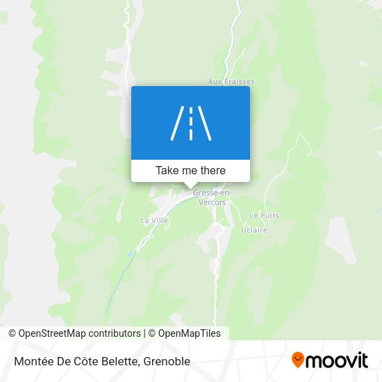 Montée De Côte Belette map