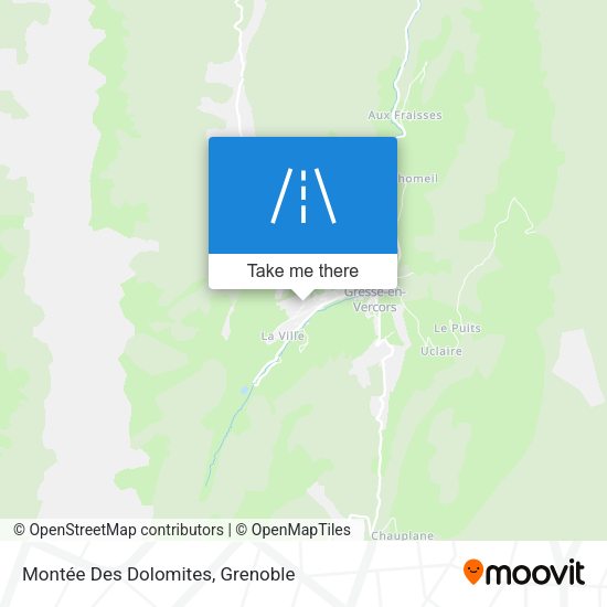 Montée Des Dolomites map