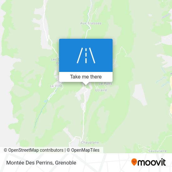 Montée Des Perrins map