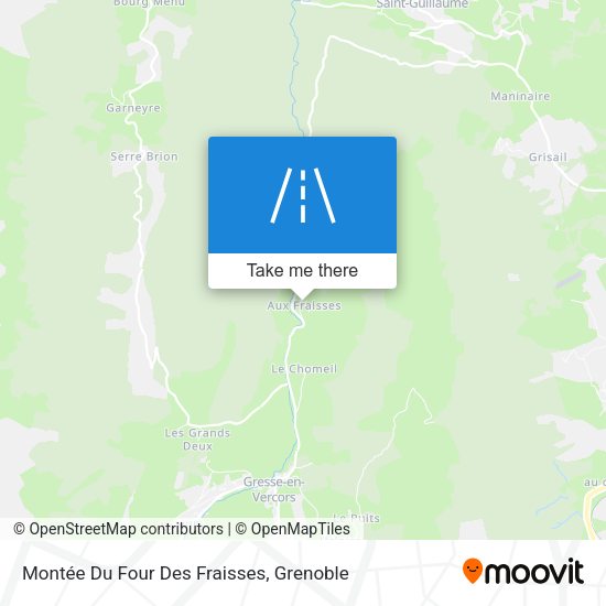 Montée Du Four Des Fraisses map