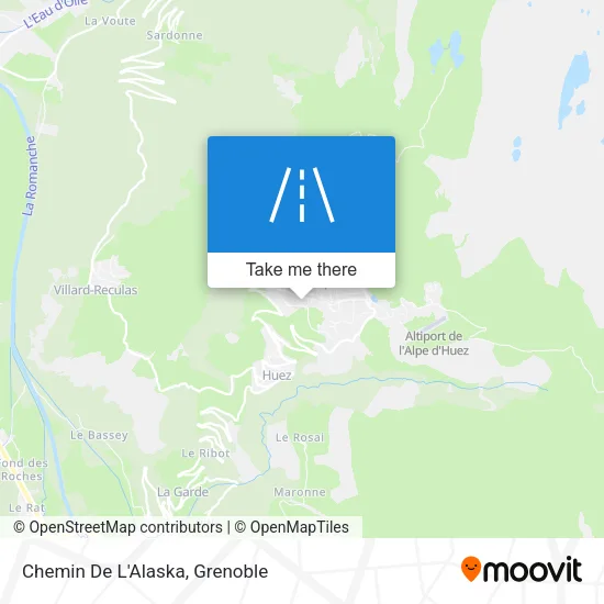 Chemin De L'Alaska map