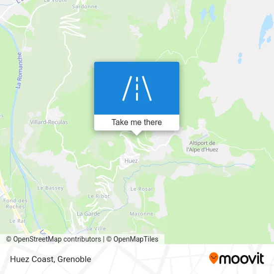 Huez Coast map