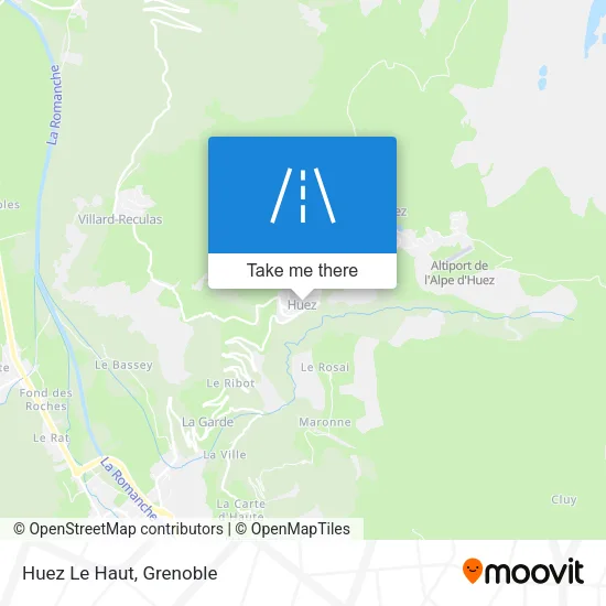 Huez Le Haut map