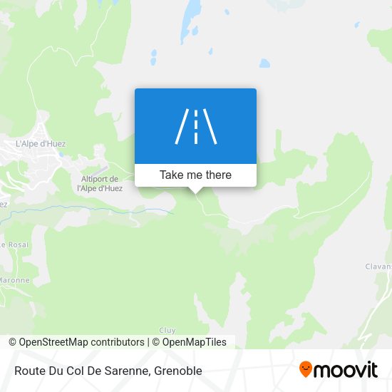 Route Du Col De Sarenne map