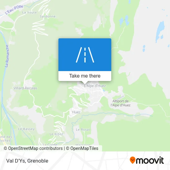 Val D'Ys map