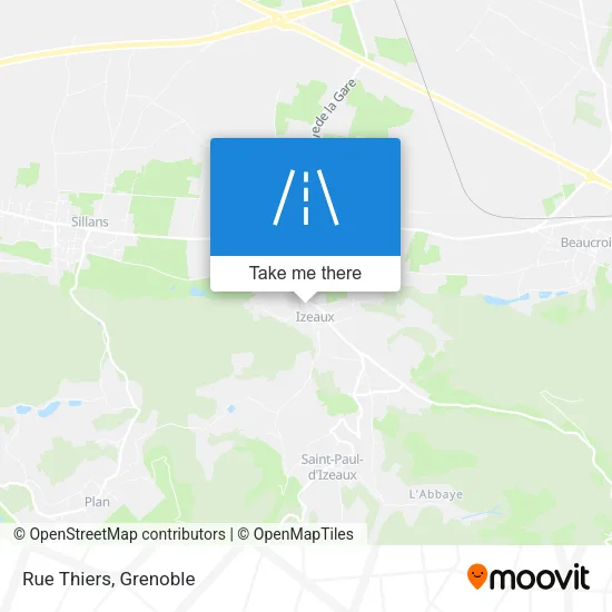 Rue Thiers map
