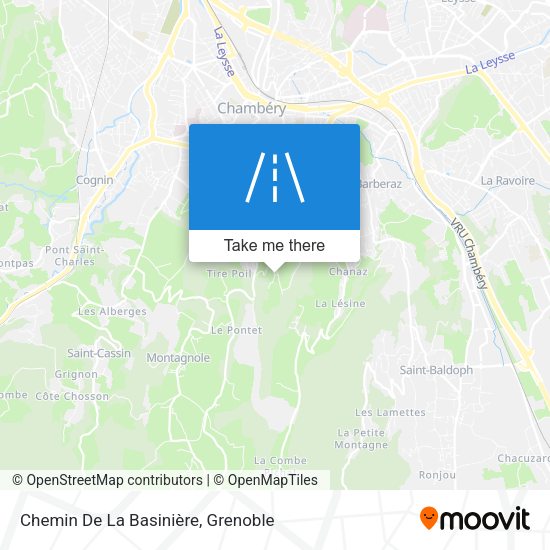Chemin De La Basinière map